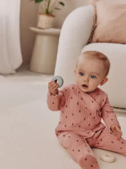 Next Rose/Crème - Lot de 2 dors-bien matelassés bébé Best