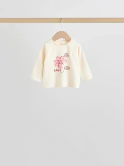 Next Rose/crème fleur - Ensemble Bébé Manches longues et Leggings 8 Pieces (0mois-2ans) New