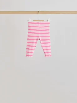 Next Rose/crème fleur - Ensemble Bébé Manches longues et Leggings 8 Pieces (0mois-2ans) New