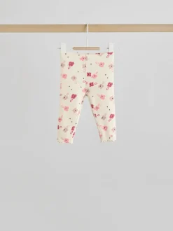 Next Rose/crème fleur - Ensemble Bébé Manches longues et Leggings 8 Pieces (0mois-2ans) New