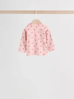 Next - Ensemble haut à manches longues et leggings 6 pièces (0mois-3ans) Rose/Crème/Marron Imprimé Best