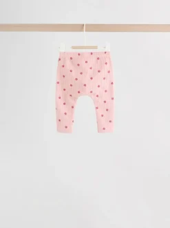 Next - Ensemble haut à manches longues et leggings 6 pièces (0mois-3ans) Rose/Crème/Marron Imprimé Best