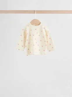 Next - Ensemble haut à manches longues et leggings 6 pièces (0mois-3ans) Rose/Crème/Marron Imprimé Best