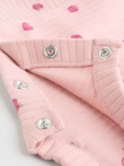 Next - Ensemble haut à manches longues et leggings 6 pièces (0mois-3ans) Rose/Crème/Marron Imprimé Best
