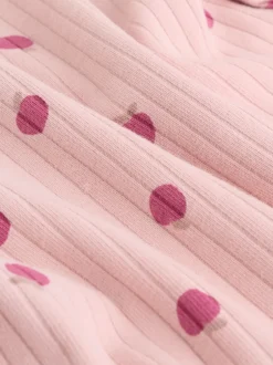 Next - Ensemble haut à manches longues et leggings 6 pièces (0mois-3ans) Rose/Crème/Marron Imprimé Best