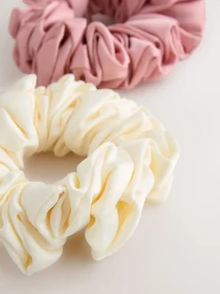 Next Rose/Ecru - Lot de 2 chouchous oversize Outlet