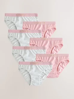 Next Rose/Gris - Lot de 7 slips de bikini (5-16 ans) Online