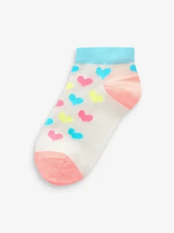 Next Rose/gris/violet - 5 Lot de chaussettes de sport en coton riche en licorne Character
