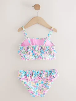 Next Rose/Jaune Ditsy Fleuri - Bikini à volants (3-16ans) Discount