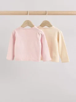 Next Rose/neutre - Cardigans en coton 100% 2 Paquet (0mths-3yrs) Clearance