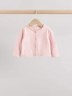 Next Rose/neutre - Cardigans en coton 100% 2 Paquet (0mths-3yrs) Clearance