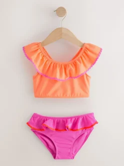 Next Rose/Orange - Bikini à volants (3-16ans) Hot