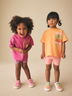 Next Rose/Orange - Ensemble short haut et cycliste Lot de 2 (3mois7ans) Hot