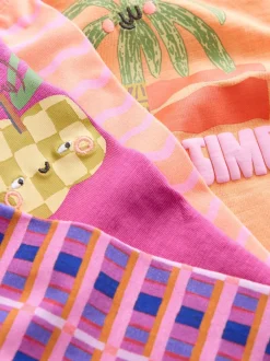 Next Rose/Orange - Ensemble short haut et cycliste Lot de 2 (3mois7ans) Hot