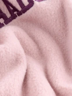 Next Rose/rouge bordeaux - Polaire graphique à demi-zippée Discount