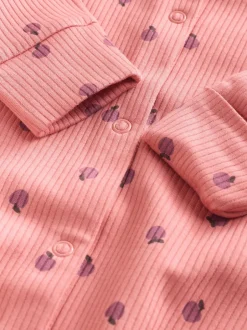 Next Rose/rouille Ditsy Fleuri - Lot de 5 dors-bien bébé (0-2ans) Clearance