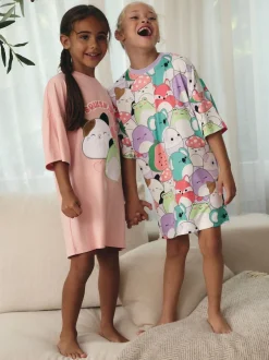 Next Rose/Violet - Squishmallows Nighties 2 Pack (5-14ans) Clearance