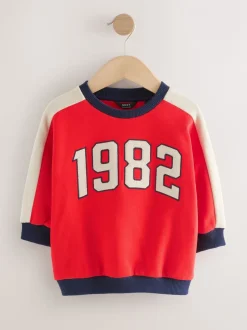 Next - Sweat imprimé All-over Col rond (3mois -7ans) Rouge 1982 Sale