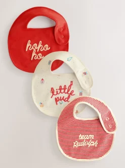 Next Rouge - Bébé BIBS 3 Pack Clearance