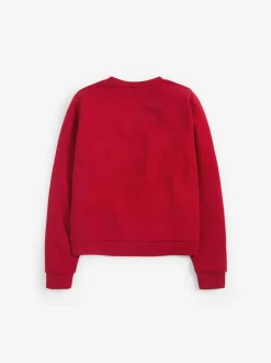 Next Rouge - Cardigan scolaire en jersey à poches volantées en coton riche (3-16ans) Online