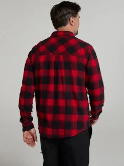 Mountain Warehouse - Chemise Trace homme en flanelle à manches longues Rouge Clearance