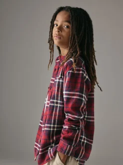 Superdry Rouge - Chemise à carreaux Sale