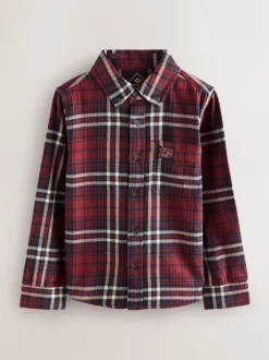 Superdry Rouge - Chemise à carreaux Sale