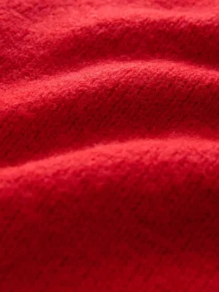 Next Rouge à fines rayures - Débardeur en maille à col volanté Online