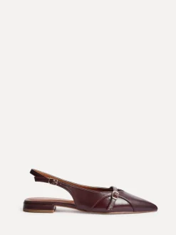 Linzi Rouge - Chaussures de ballet à bout pointu Prague avec boucle Discount