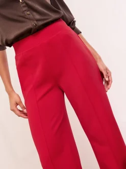 Lipsy Rouge - Pantalon large taille haute Discount