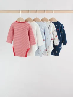 Next Rouge - Lot de 5 bodies à manches longues Bébé London New