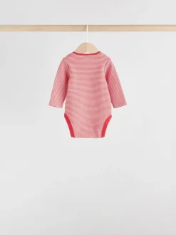 Next Rouge - Lot de 5 bodies à manches longues Bébé London New