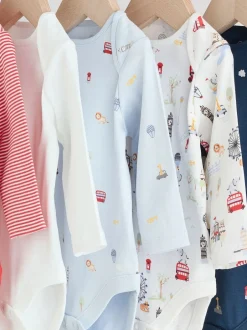 Next Rouge - Lot de 5 bodies à manches longues Bébé London New