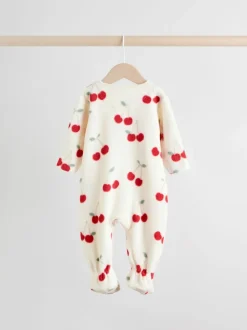 Next Rouge - Lot de 2 dors-bien bébé en micro polaire avec fermeture éclair bidirectionnelle Outlet