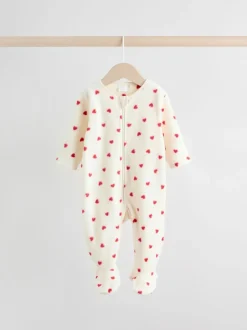 Next Rouge - Lot de 2 dors-bien bébé en micro polaire avec fermeture éclair bidirectionnelle Outlet