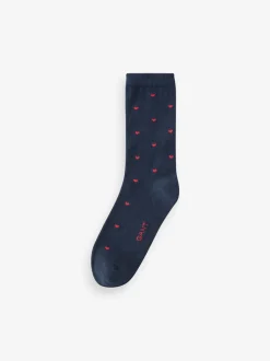 Gant Rouge - Lot de 2 paires de chaussettes à carreaux et cœurs Best