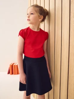 Next - Lot de 2 t-shirts à manches bouffantes (3-16ans) Rouge Outlet