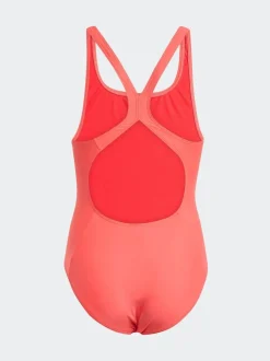 adidas Rouge - maillot de bain 3-Rayures C-Back pour enfant Clearance