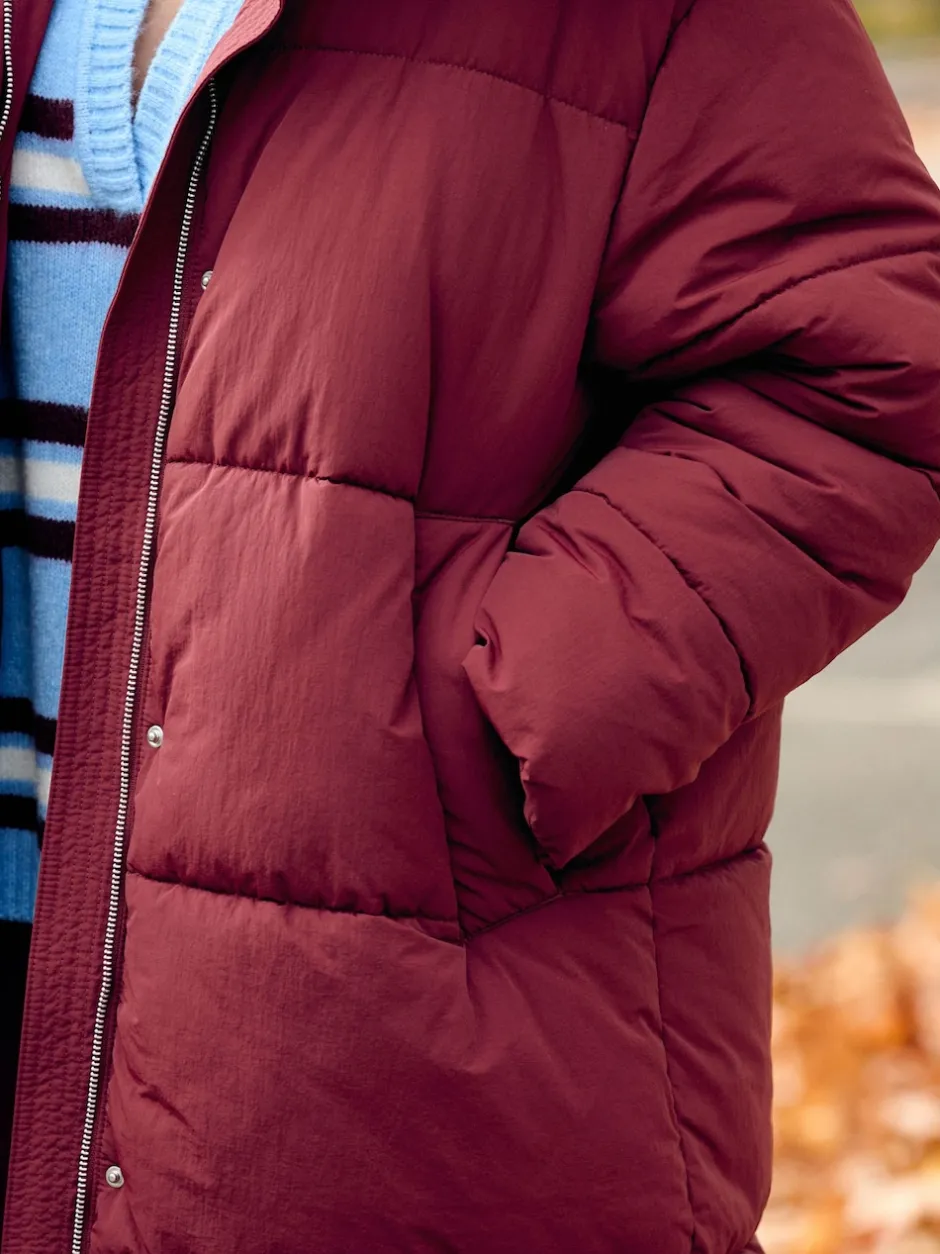 Next Rouge - Manteau long rembourré imperméable Outlet