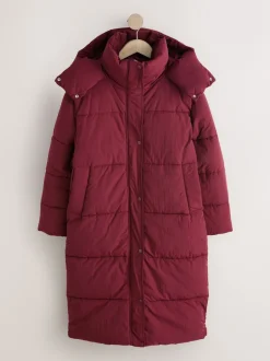 Next Rouge - Manteau long rembourré imperméable Outlet
