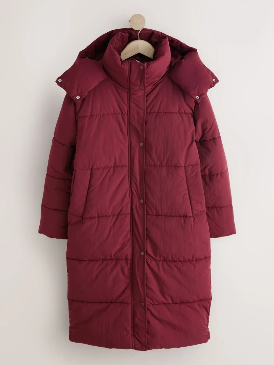 Next Rouge - Manteau long rembourré imperméable Outlet