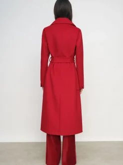 Reiss Rouge - Manteau Lucia en laine Blend à double boutonnage à coutures invisibles Discount