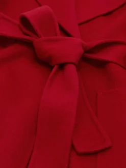 Reiss Rouge - Manteau Lucia en laine Blend à double boutonnage à coutures invisibles Discount