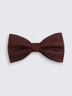 MOSS Rouge - Nœud papillon Motif paisley en soie Online