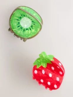 Next Rouge - Pinces à cheveux fraise et kiwi