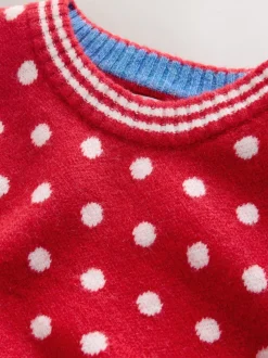 Next - Débardeur sans manches en maille avec laine Rouge à pois Clearance