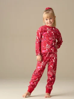 Angel & Rocket Rouge - Pyjama Amelia imprimé scandinave Online