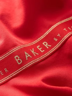 Baker by Ted Baker Rouge - Robe en point de Rome