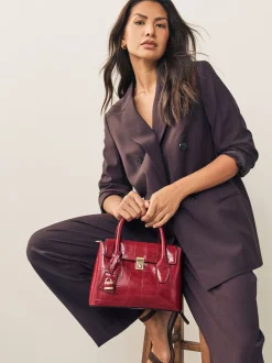 Next Rouge - Sac à main effet Crocs Outlet