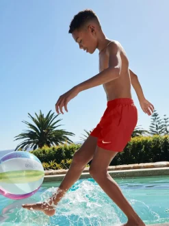 Nike - Short de bain 4 Inch Volley Rouge Clearance